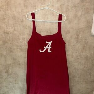 Crimson Sleeveless Mini Dress